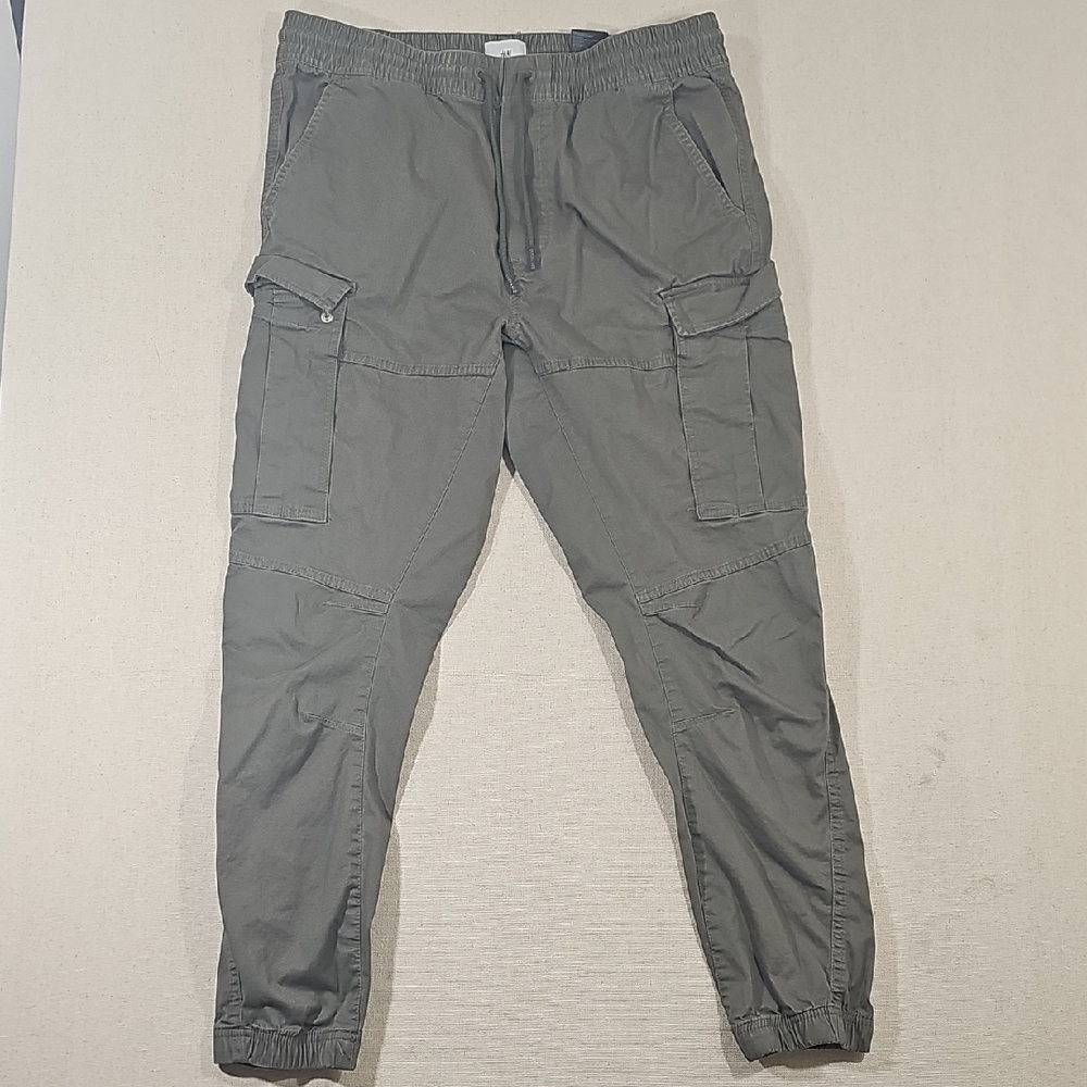 H&M Olive Green Cargo Jogger Pants